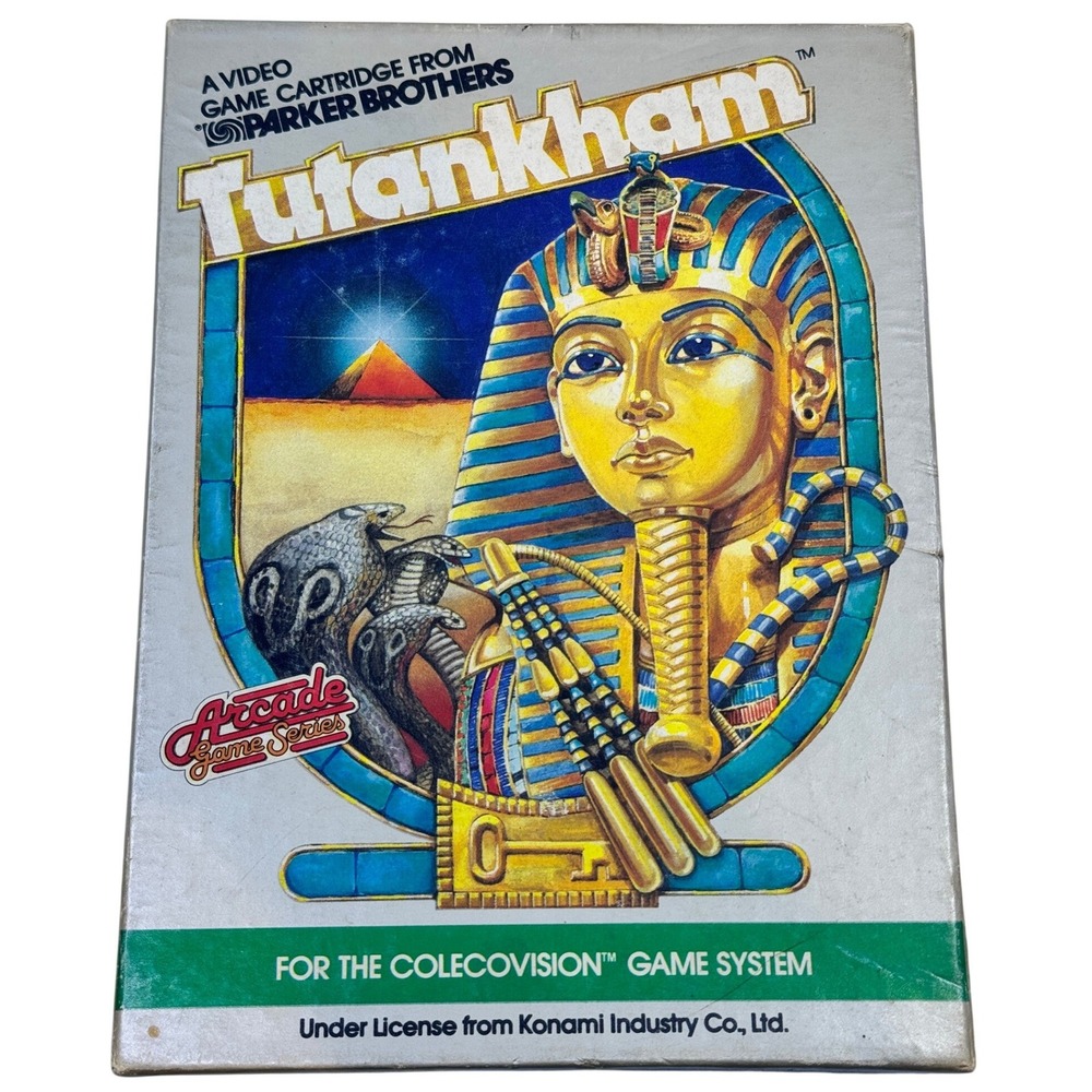 Parker Brothers Tutankham ColecoVision Video Game Cartridge with Box 9840 1983